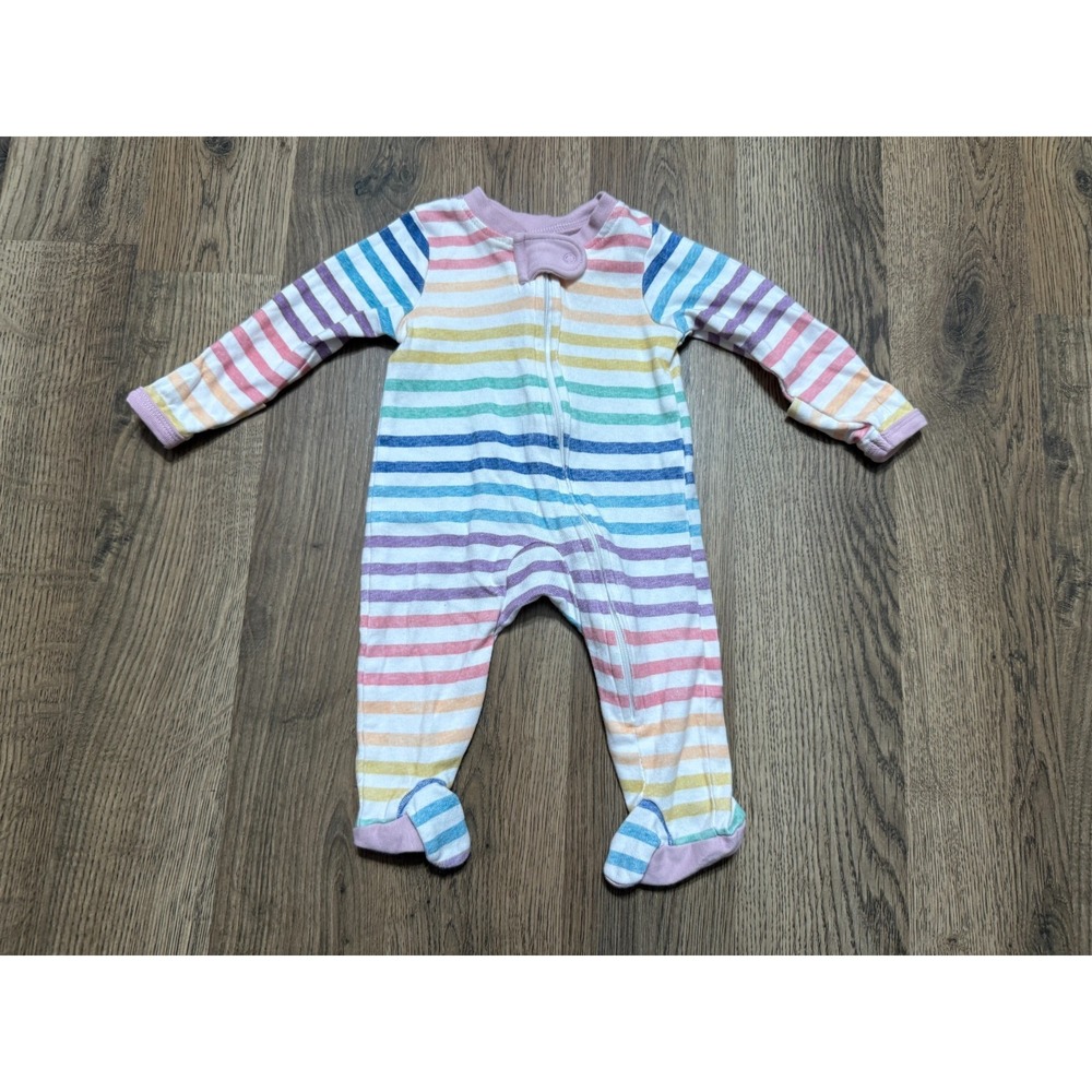 Honest Baby Clothing One Piece, Infant Newborn, Multicolor, Striped, Organic